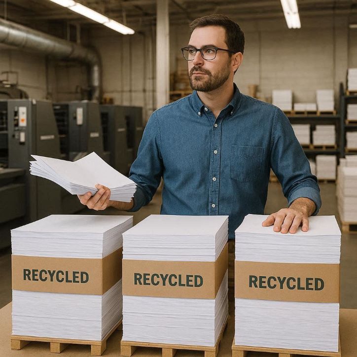 publishing with recycled paper